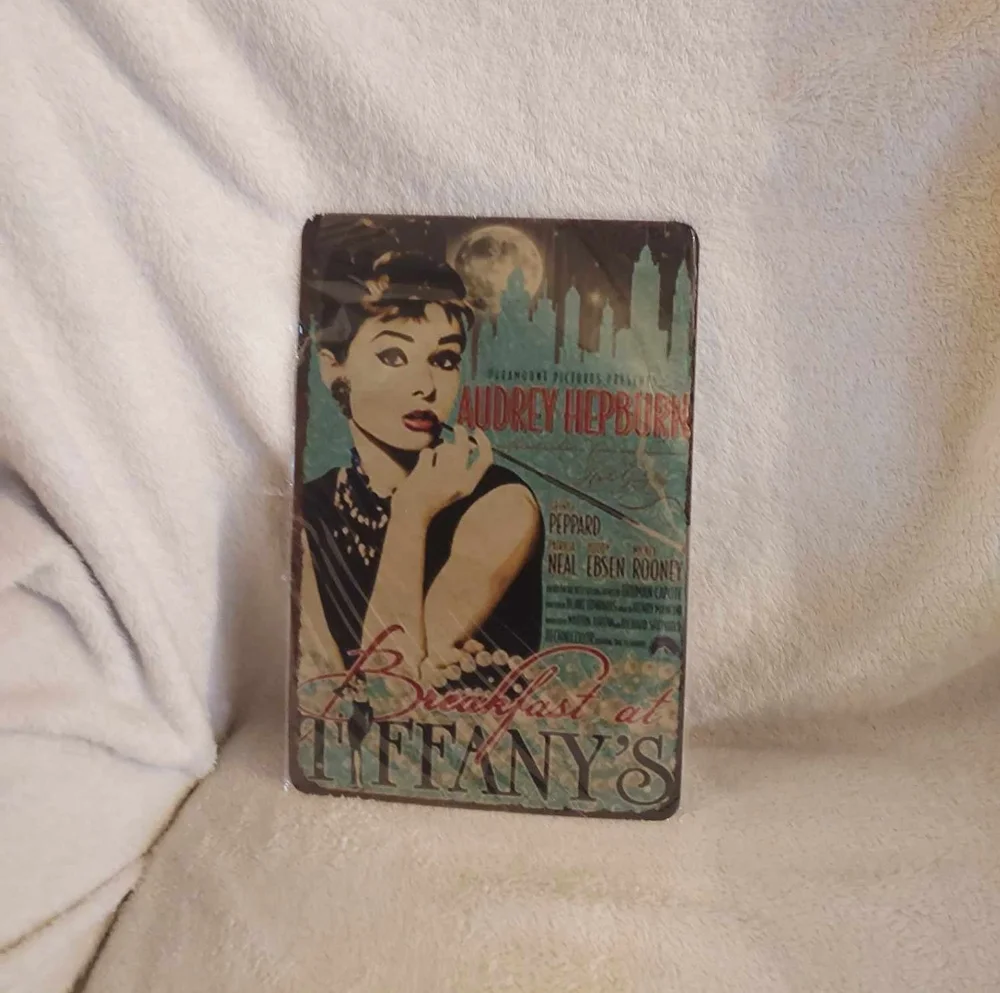 Breakfast at Tiffany's Tin sign